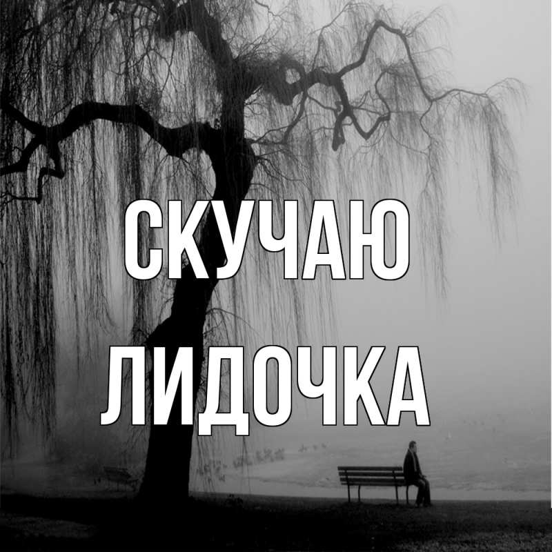 Картинка Скучаю, Лидочка