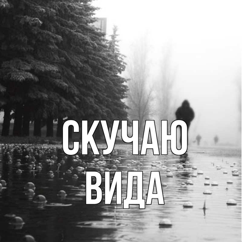Картинка Скучаю, Вида