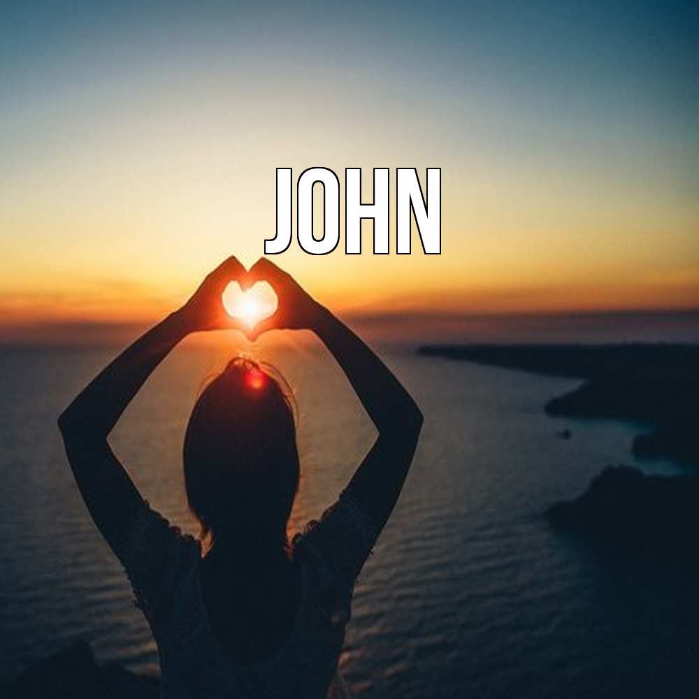 Открытка  с именем. John, Главная  