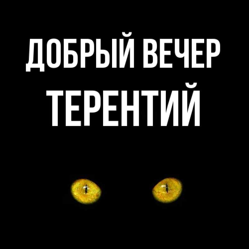 Картинка Добрый вечер, Терентий