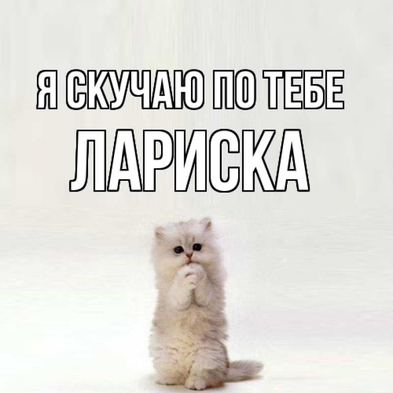 Картинка Я скучаю по тебе, Лариска