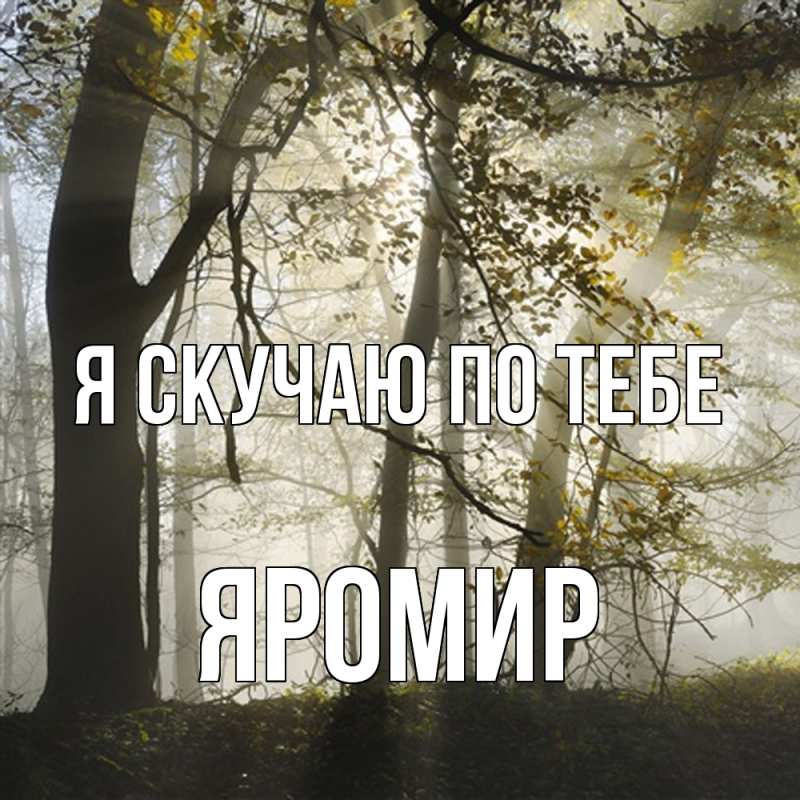 Картинка Я скучаю по тебе, Яромир