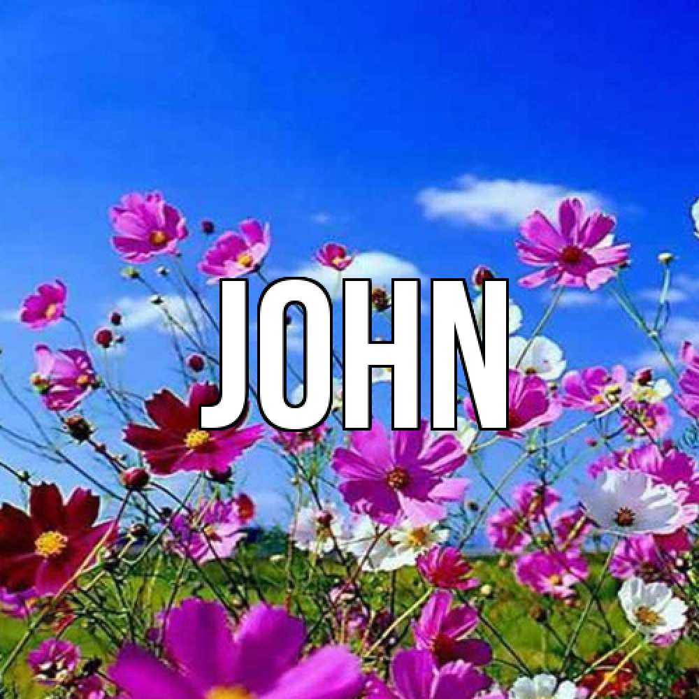 Открытка  с именем. John, Главная  