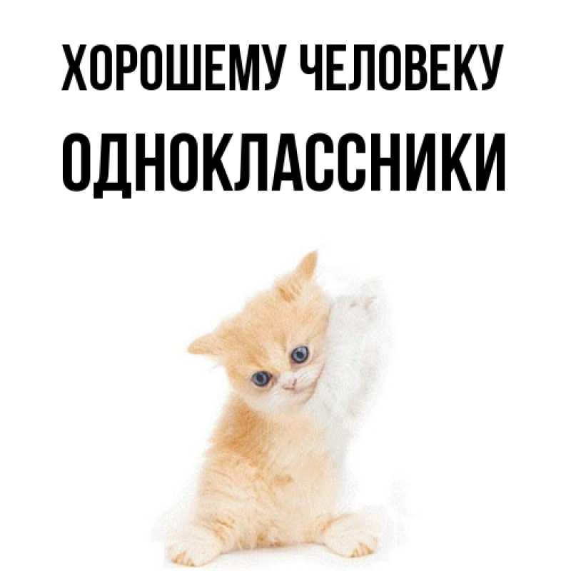 Картинка Хорошему человеку, Одноклассники