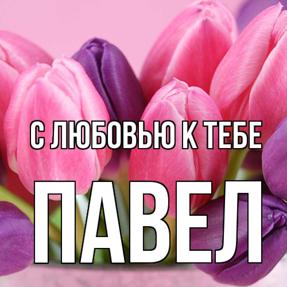 Открытка  с именем. Павел, С любовью к тебе  