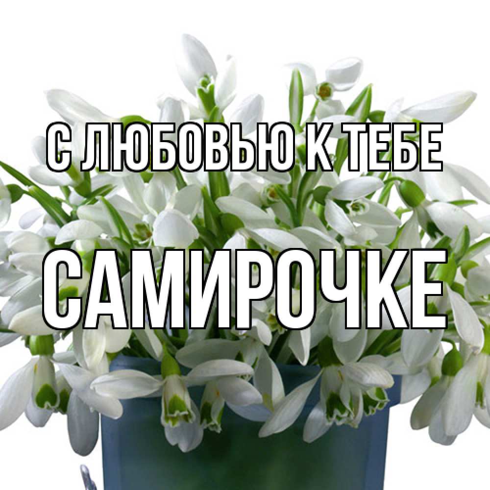 Открытка  с именем. самирочке, С любовью к тебе  