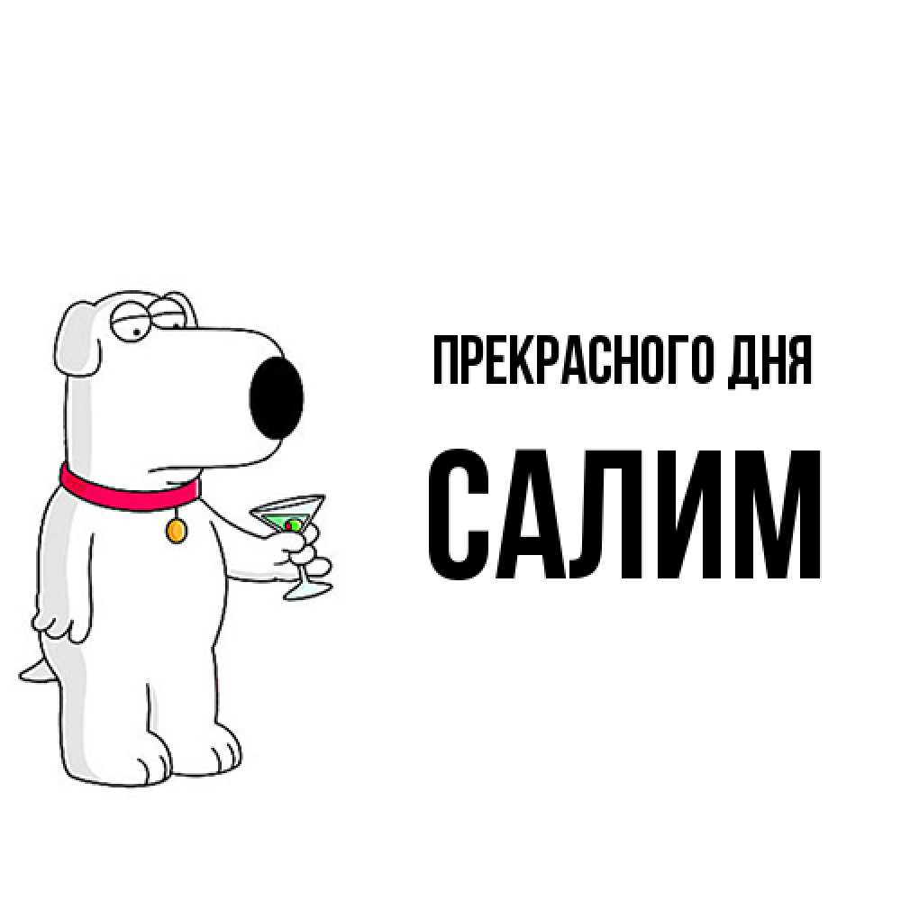 Открытка  с именем. Салим, Прекрасного дня  