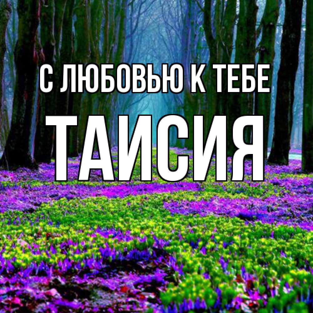 Открытка  с именем. Таисия, С любовью к тебе  