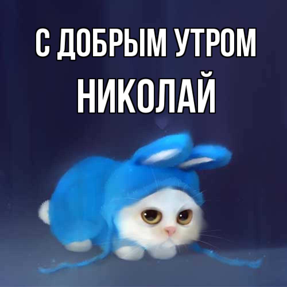 Открытка  с именем. Николай, С добрым утром  