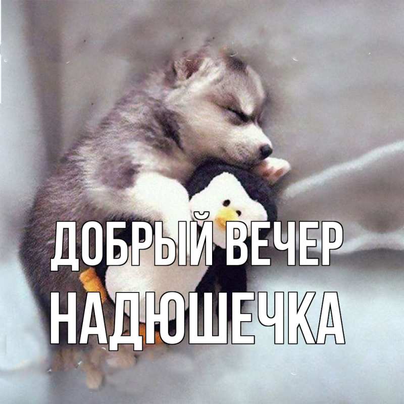 Картинка Добрый вечер, Надюшечка