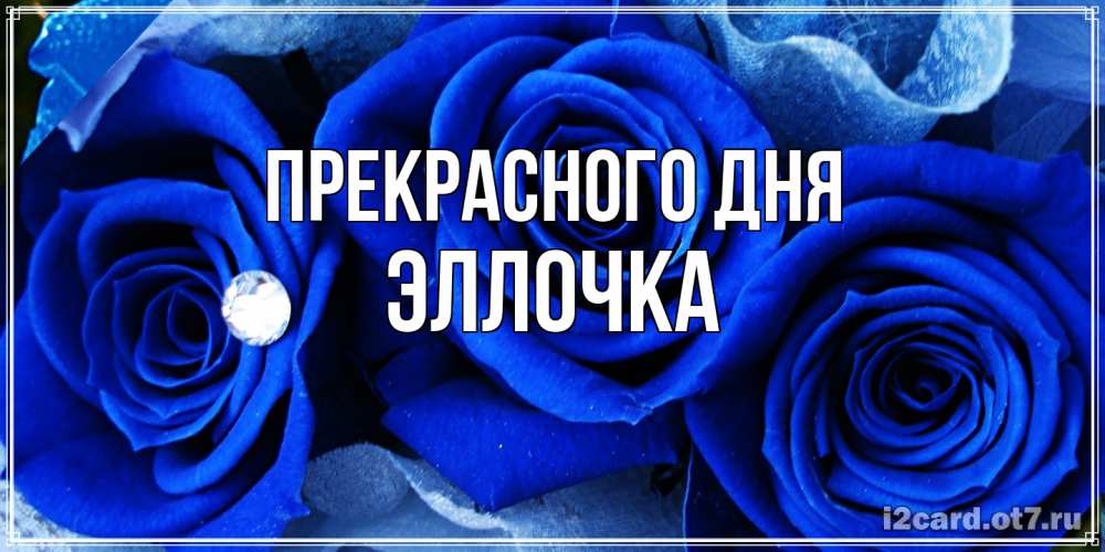 Открытка  с именем. Эллочка, Прекрасного дня  