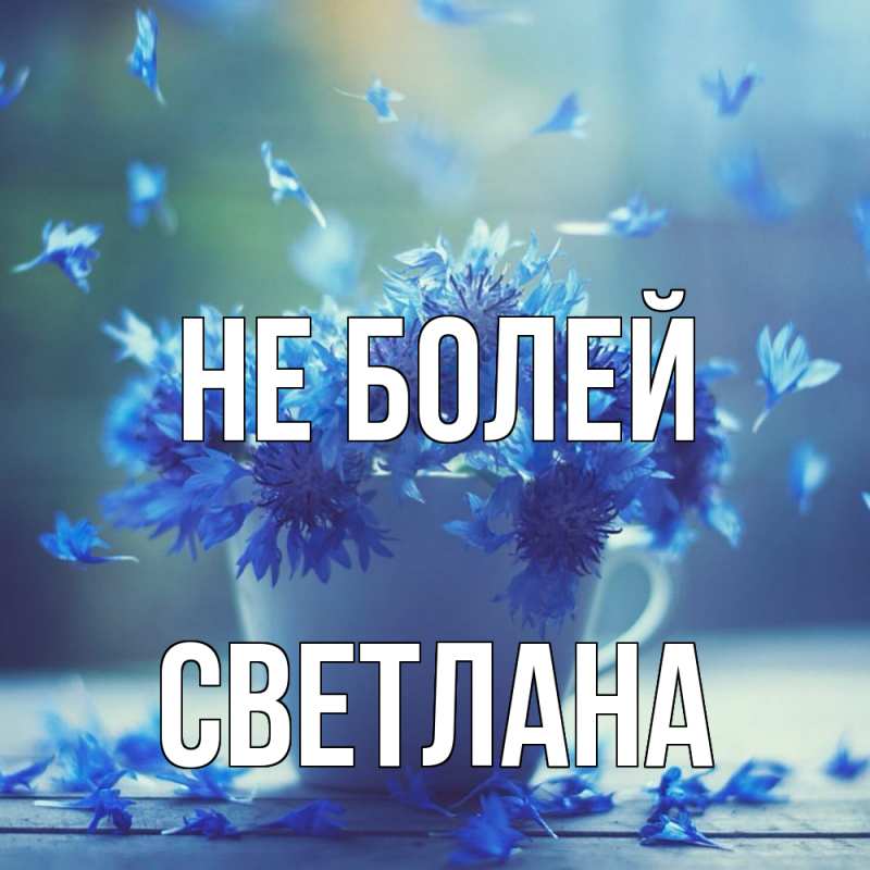 Картинка Не болей, Светлана