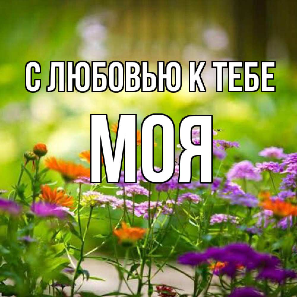 Открытка  с именем. Моя, С любовью к тебе  