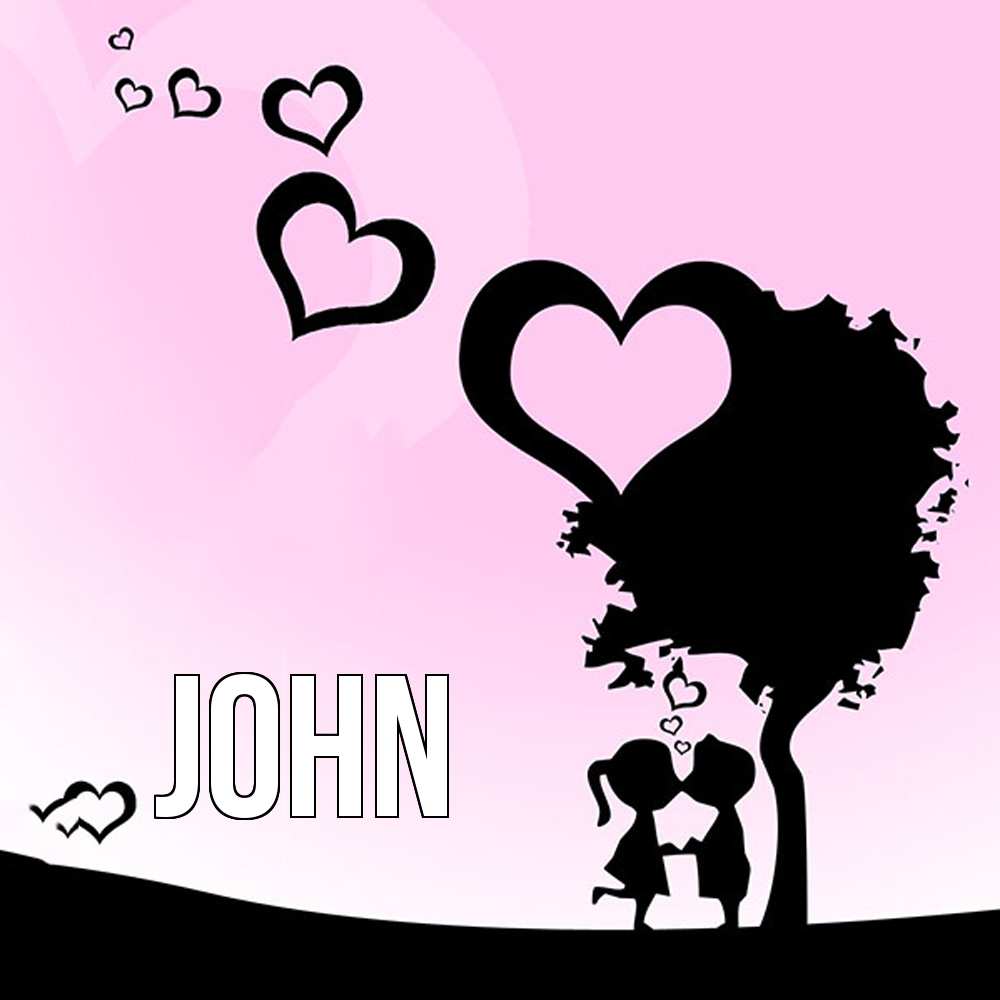 Открытка  с именем. John, Главная  