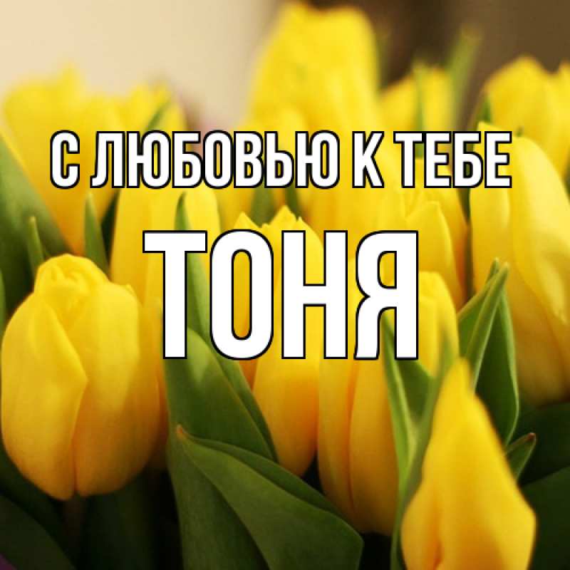 Картинка С любовью к тебе, Тоня