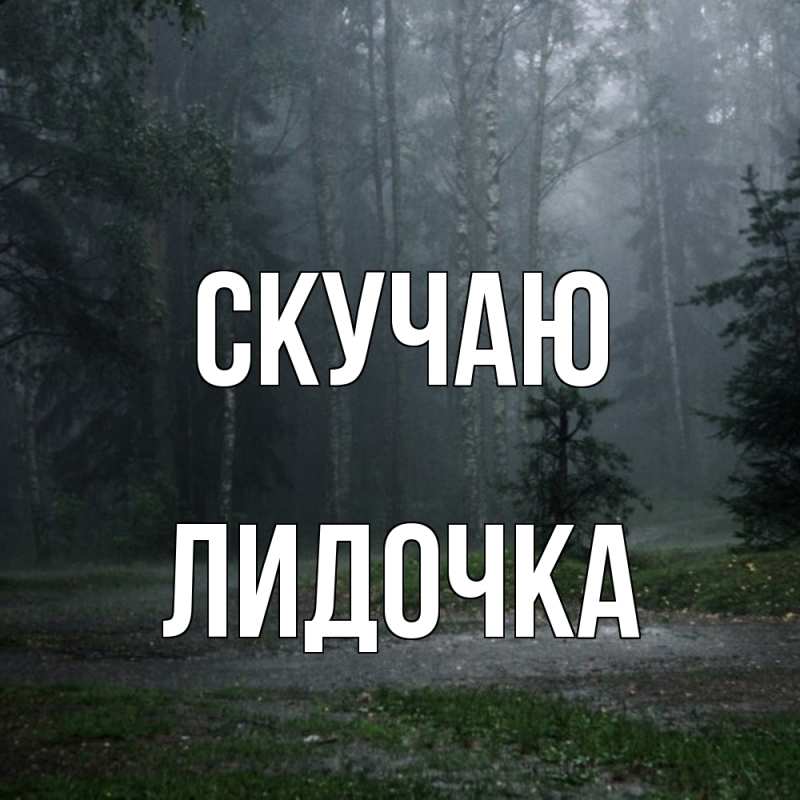 Картинка Скучаю, Лидочка