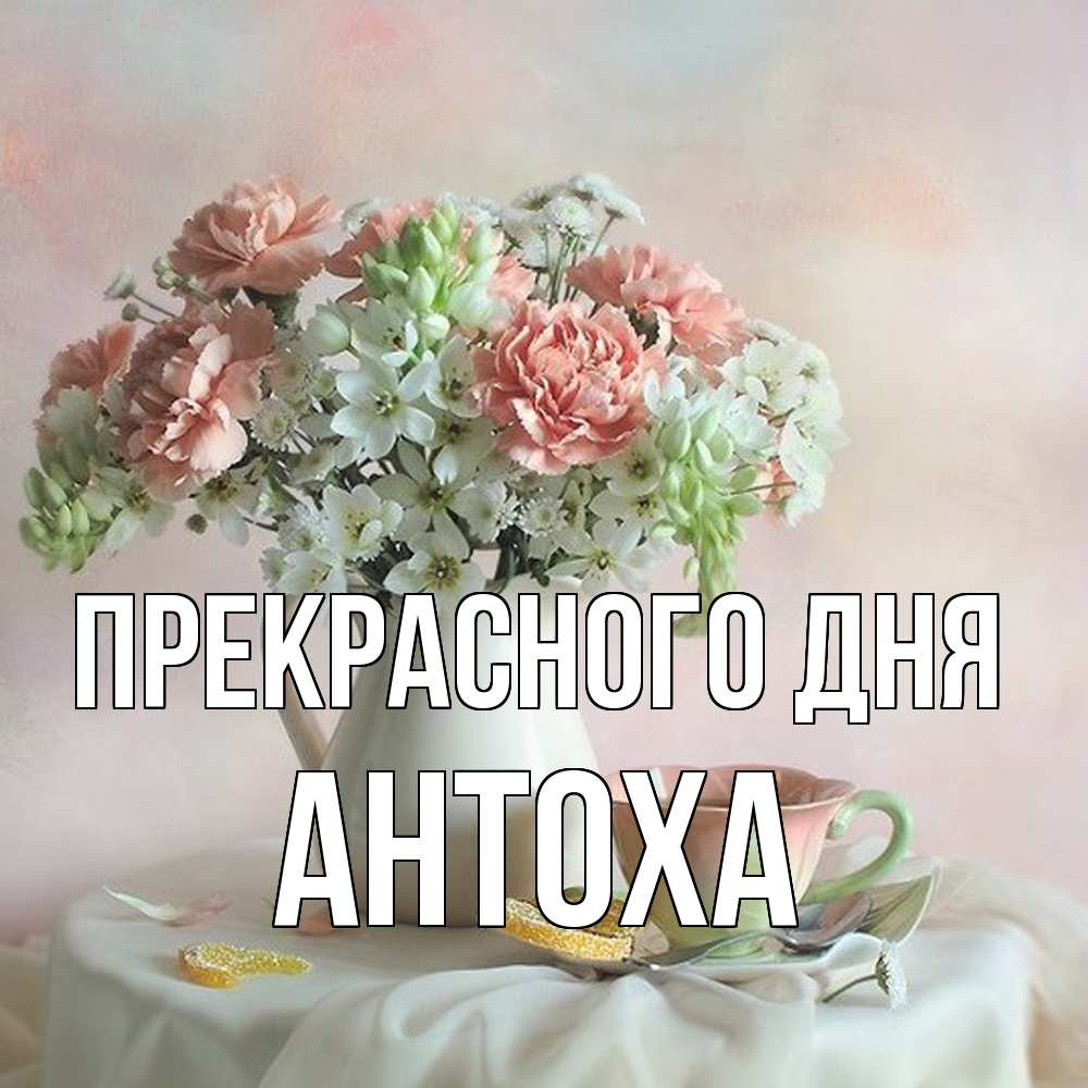 Открытка  с именем. Антоха, Прекрасного дня  