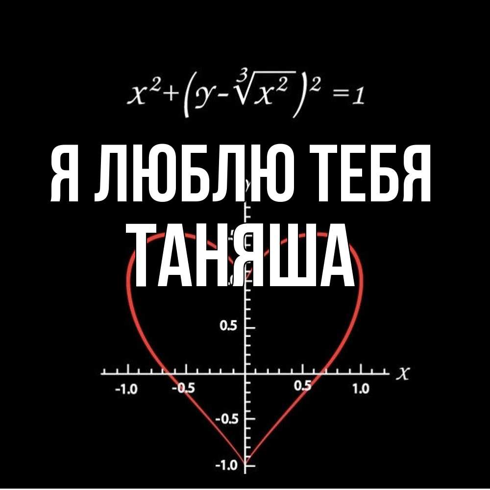 Открытка  с именем. таняша, Я люблю тебя  