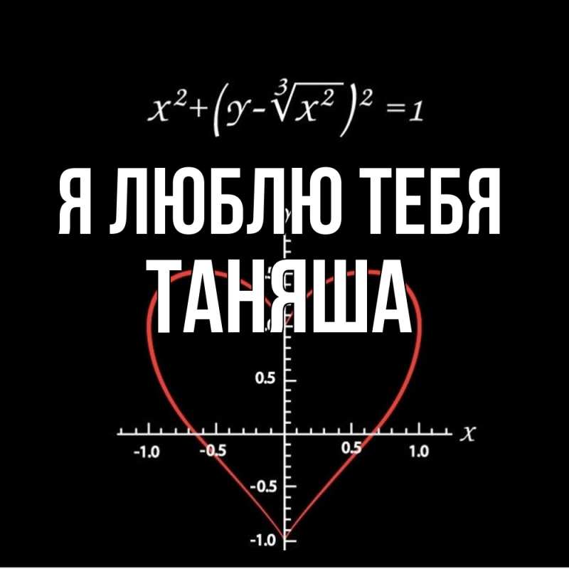 Картинка Я люблю тебя, таняша