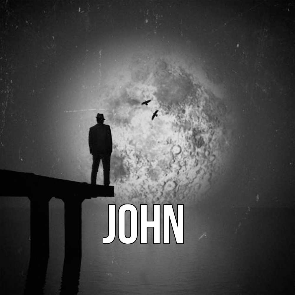 Открытка  с именем. John, Главная  