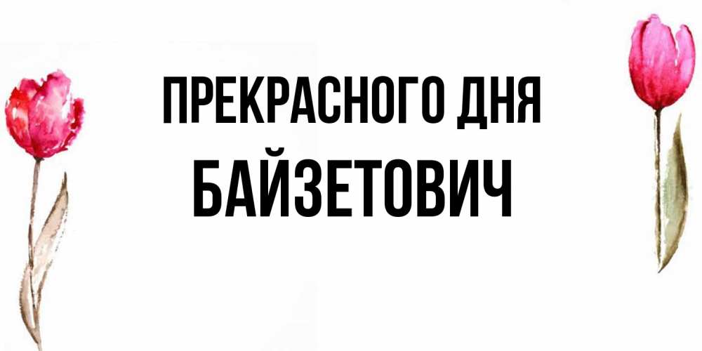 Открытка  с именем. Байзетович, Прекрасного дня  