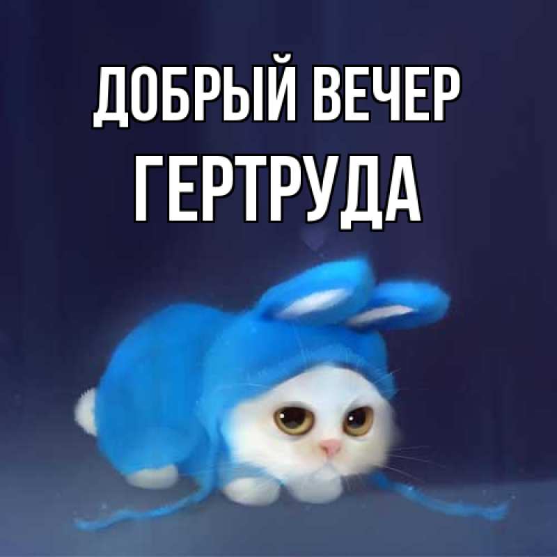 Картинка Добрый вечер, Гертруда