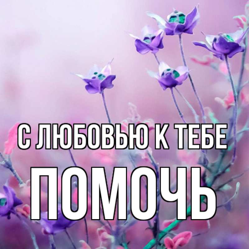 Картинка С любовью к тебе, Помочь