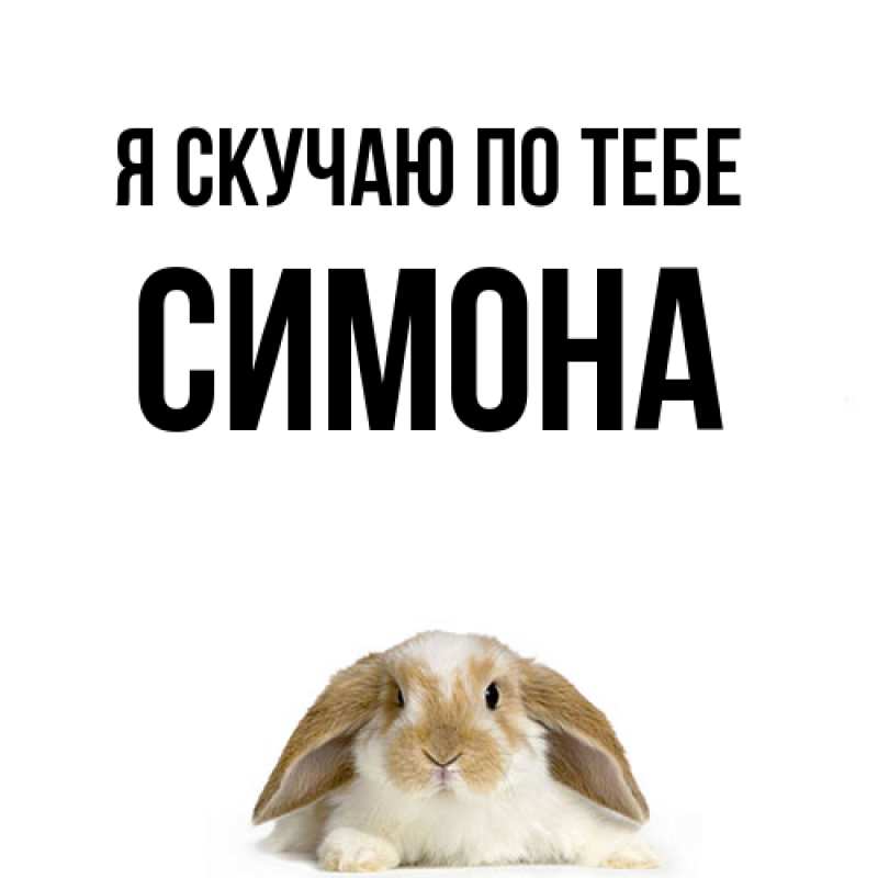 Картинка Я скучаю по тебе, Симона
