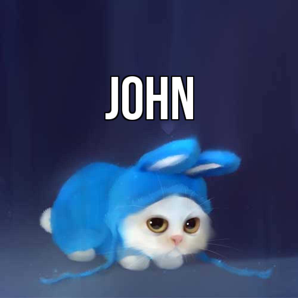 Открытка  с именем. John, Главная  