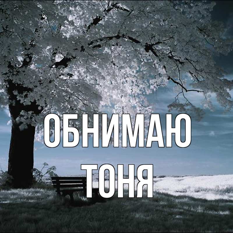 Картинка Обнимаю, Тоня