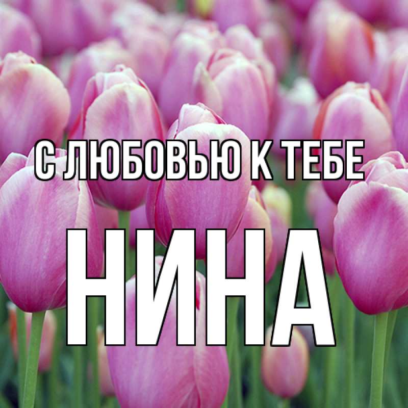 Картинка С любовью к тебе, Нина