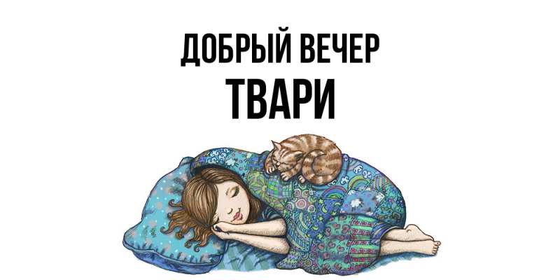 Картинка Добрый вечер, твари