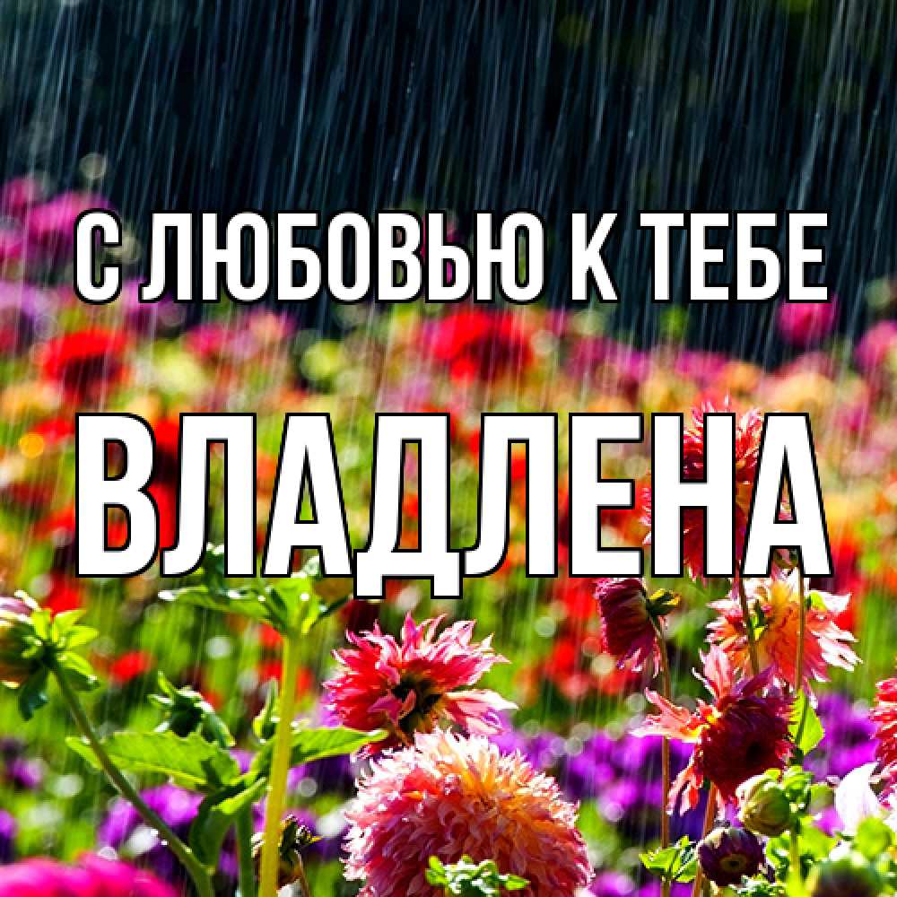 Открытка  с именем. Владлена, С любовью к тебе  