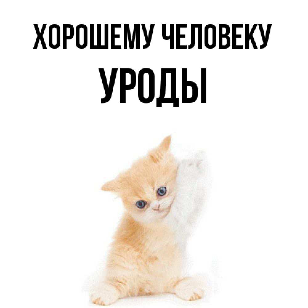 Открытка  с именем. уроды, Хорошему человеку  