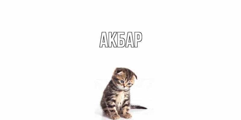 Картинка  с именем , Акбар