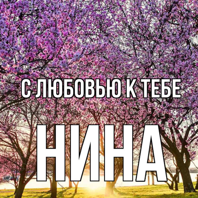 Картинка С любовью к тебе, Нина