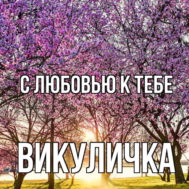 Картинка С любовью к тебе, Викуличка