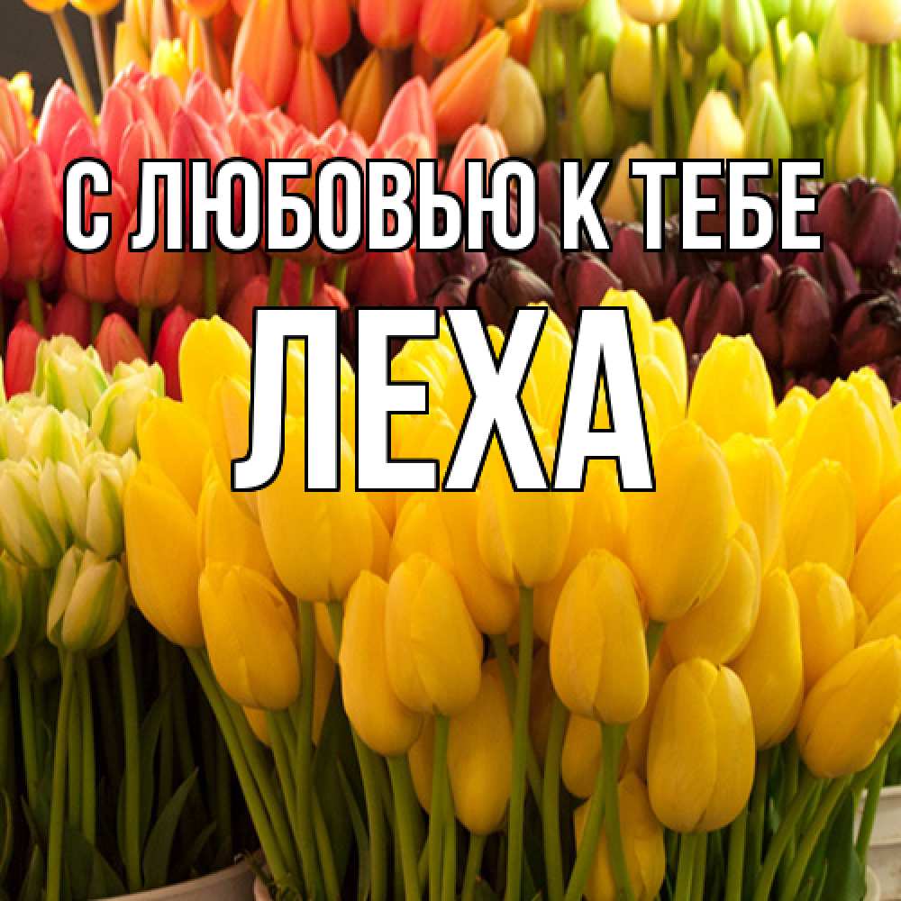 Открытка  с именем. Леха, С любовью к тебе  