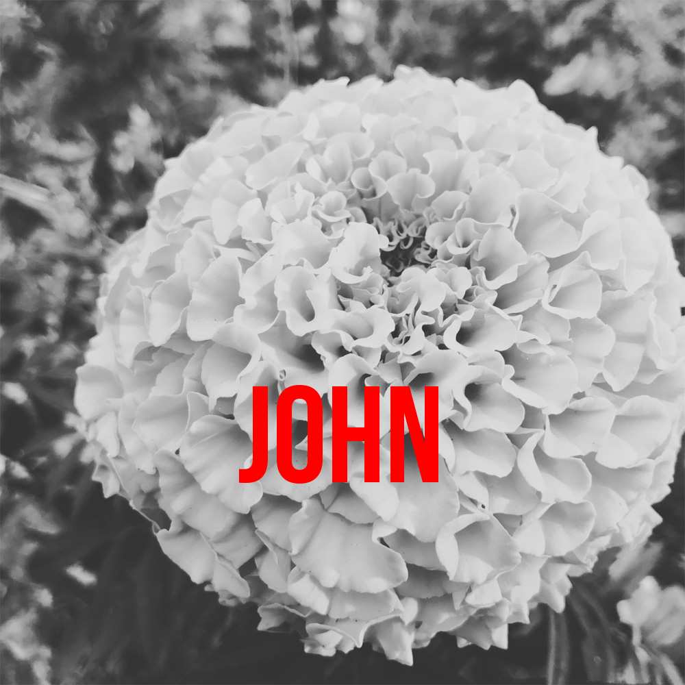 Открытка  с именем. John, Главная  