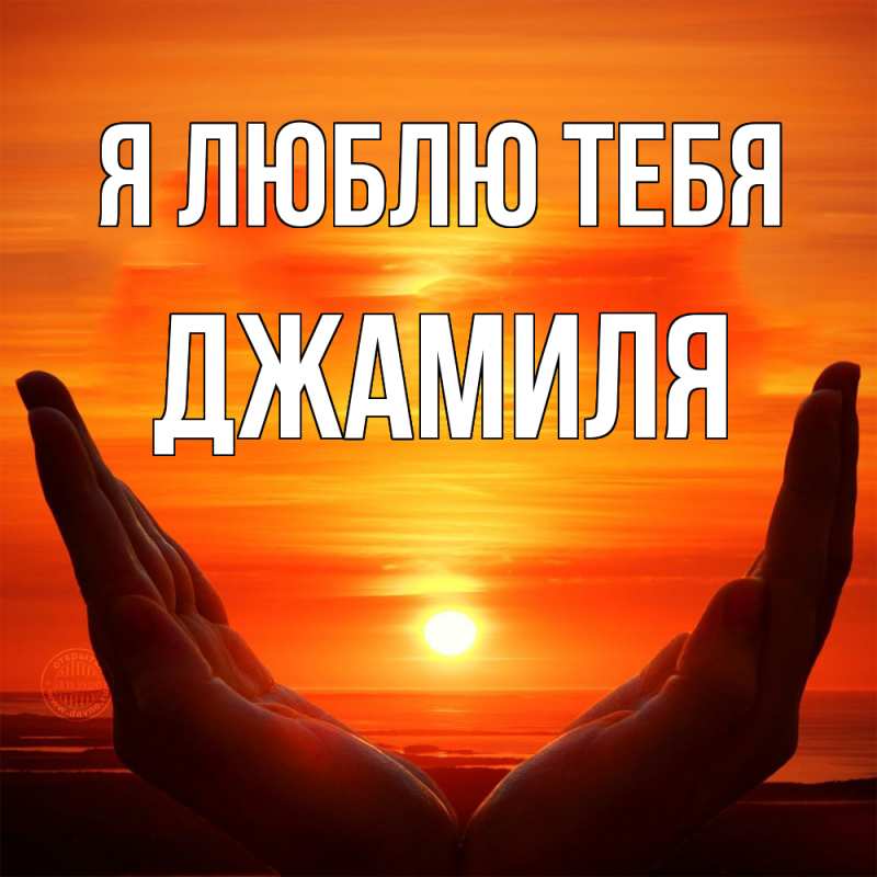 Картинка Я люблю тебя, Джамиля