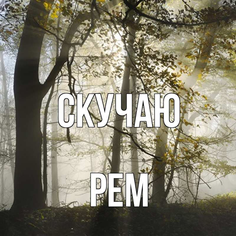 Картинка Скучаю, Рем