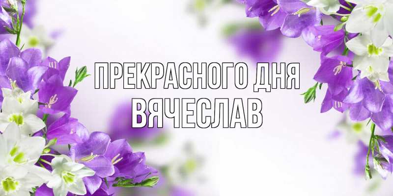 Открытка с именем, вячеслав, Прекрасного дня