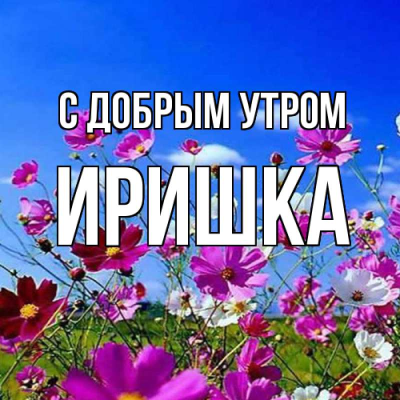 Картинка С добрым утром, Иришка