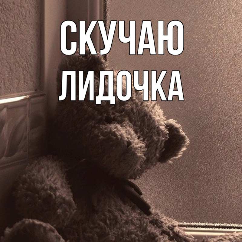Картинка Скучаю, Лидочка