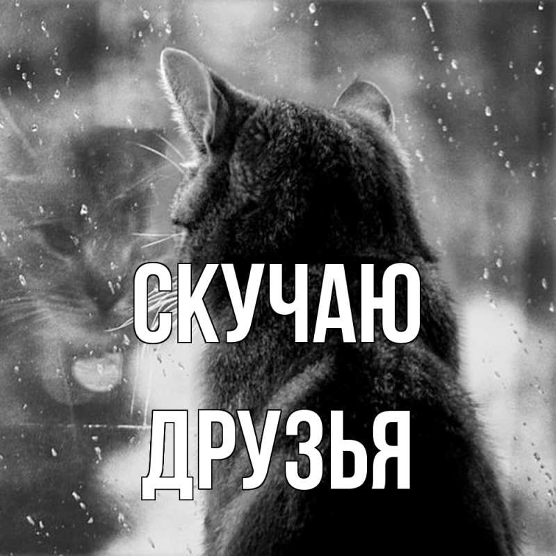 Открытка с именем, друзья, Скучаю