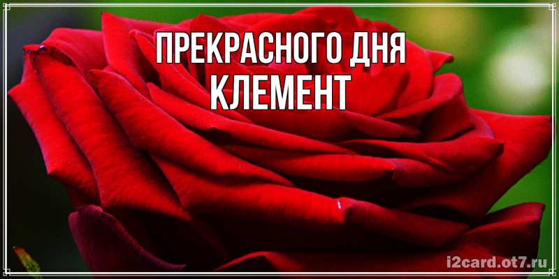 Картинка Прекрасного дня, Клемент