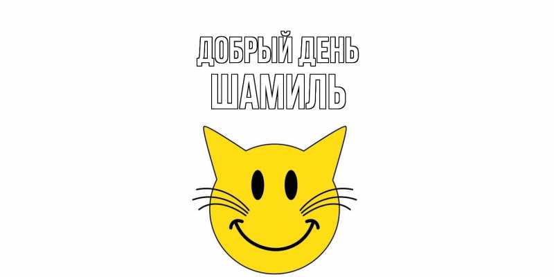 Картинка Добрый день, Шамиль