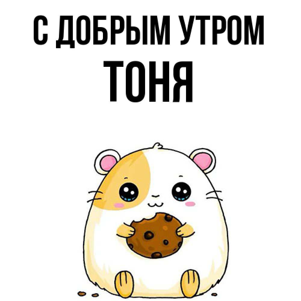 Открытка  с именем. Тоня, С добрым утром  