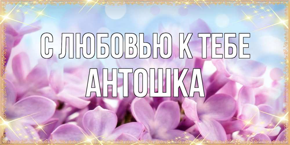 Открытка  с именем. Антошка, С любовью к тебе  