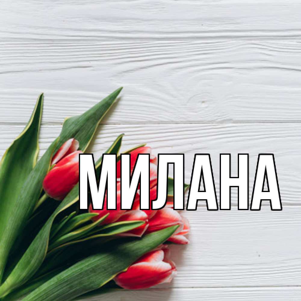Открытка  с именем. Милана, Главная  